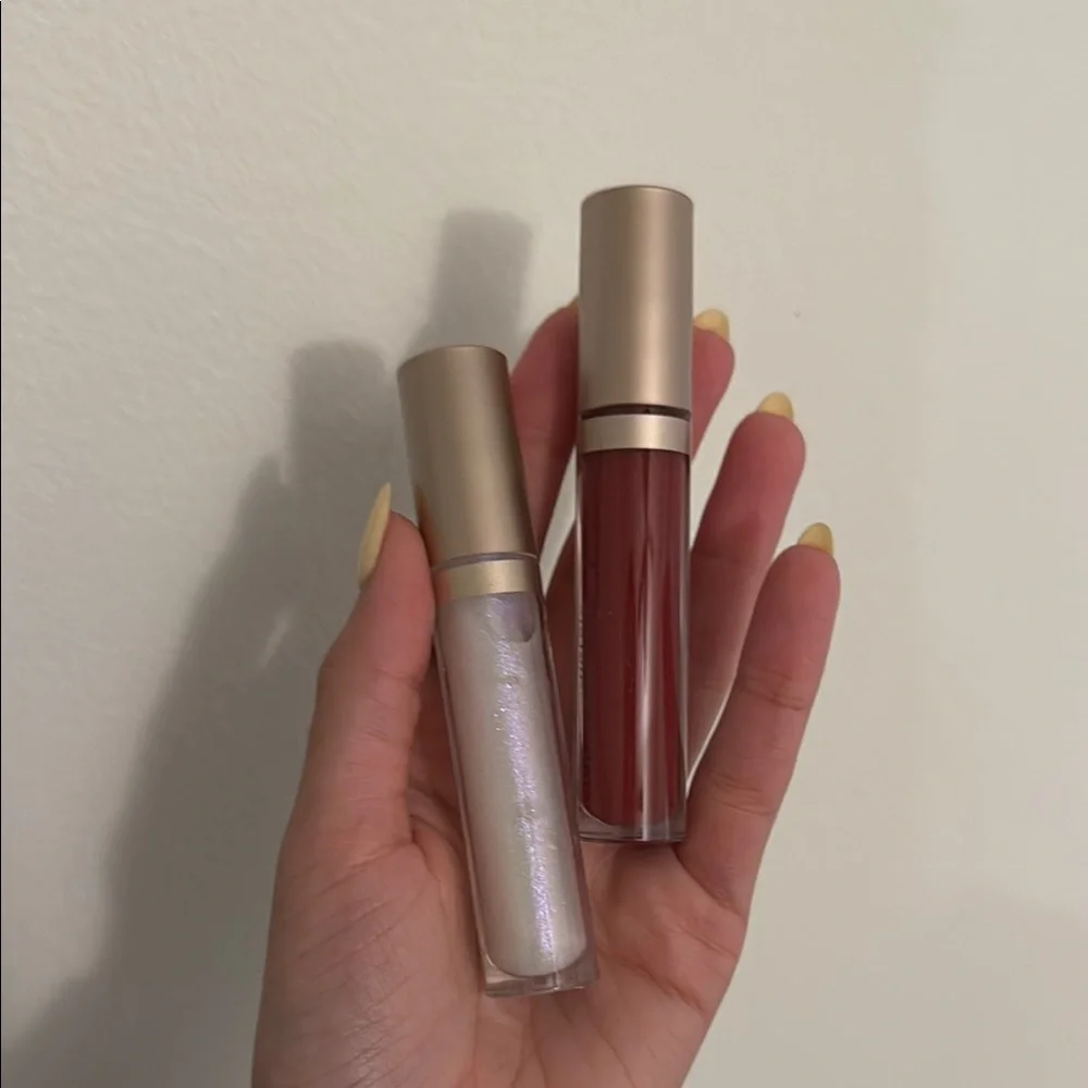 bareMinerals Radiant Lip Gloss & Balm Set Red and Silver - Picture 3 of 3